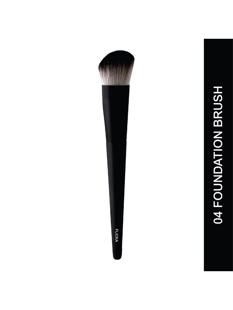 Flicka Professional Super Soft Dense Bristles Hd Finish For Face Makeup - 04 Foundation Brush-picture-16