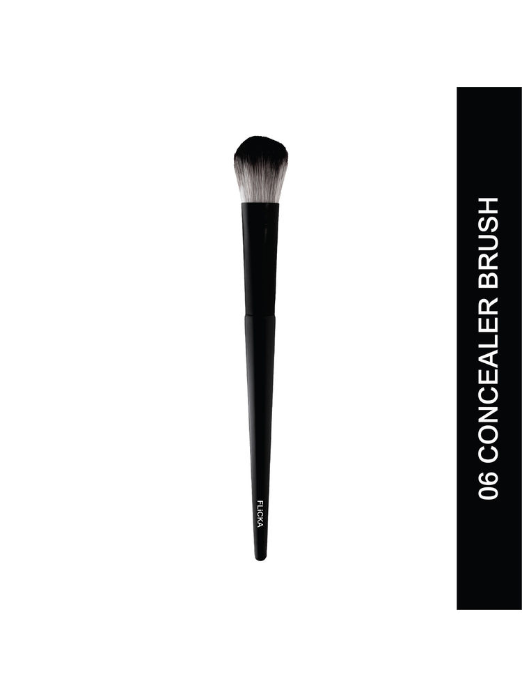 Flicka Professional Super Soft Dense Bristles Hd Finish For Face Makeup - 06 Concealer Brush-image-43
