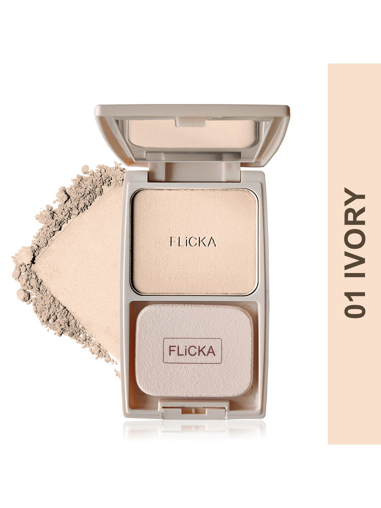 Flicka Dap & Dance Compact Pressed Powder Waterproof Weightless Seamless Matte Finish-picture-17