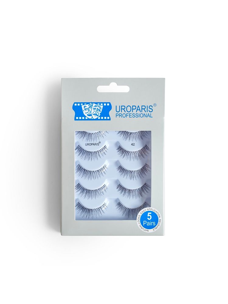 Uroparis 42 Tapered Handmade Eyelashes For Women False Lashes - Pack Of 5-picture-11