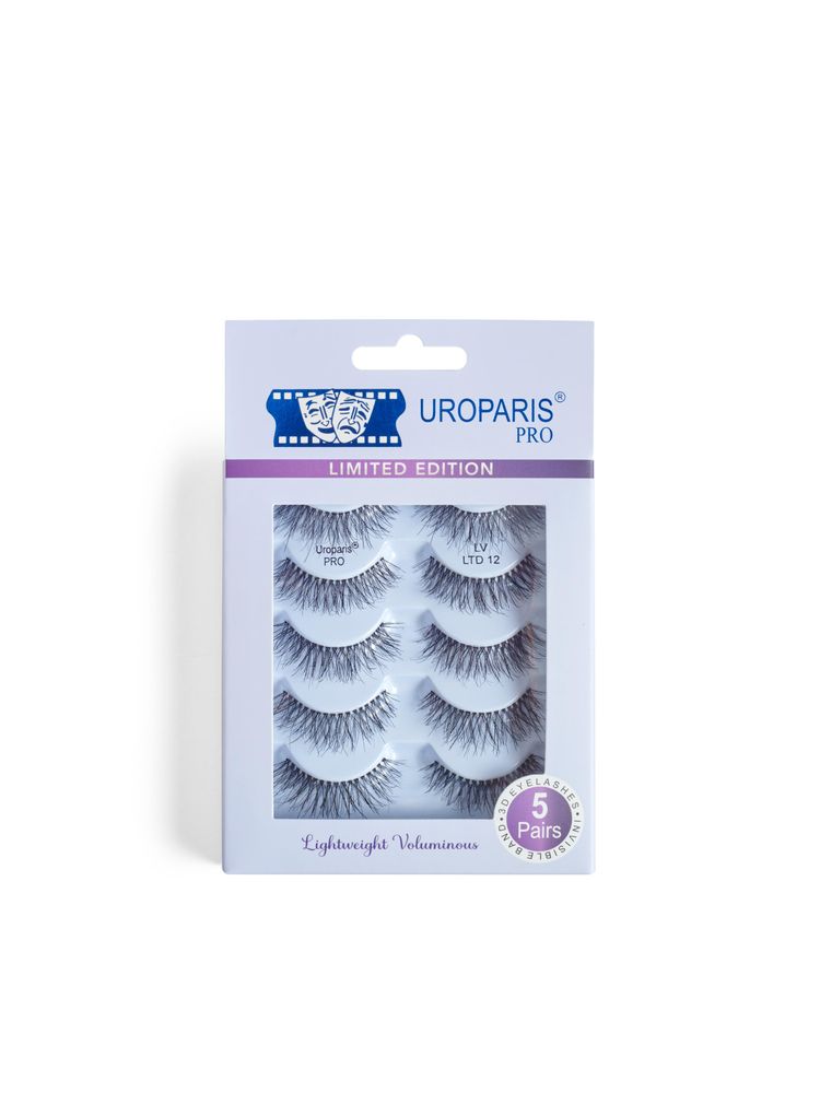 Uroparis PRO LV LTD 12 Light Voluminous Handmade Eyelashes 3D Look Eyelashes - Pack Of 5-picture-11