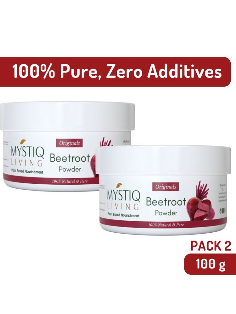 Mystiq Living Organic Beetroot Powder Pure & Natural For Face, Hair & Lip Balm - Pack of 2-image-15