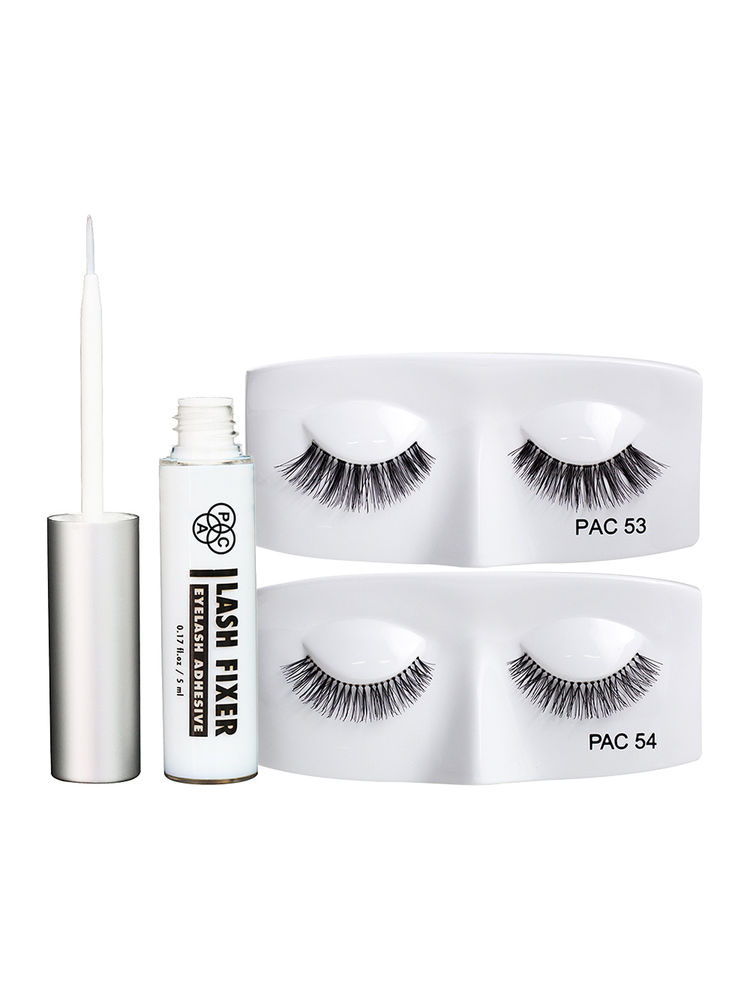 PAC Tapered Lash - 53 + 54 + Lash Fixer Eyelash Glue - Transparent Combo