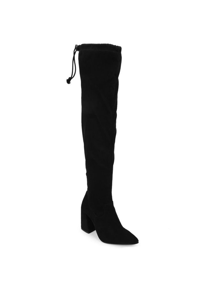 Truffle Collection Black Solid Boots-picture-31