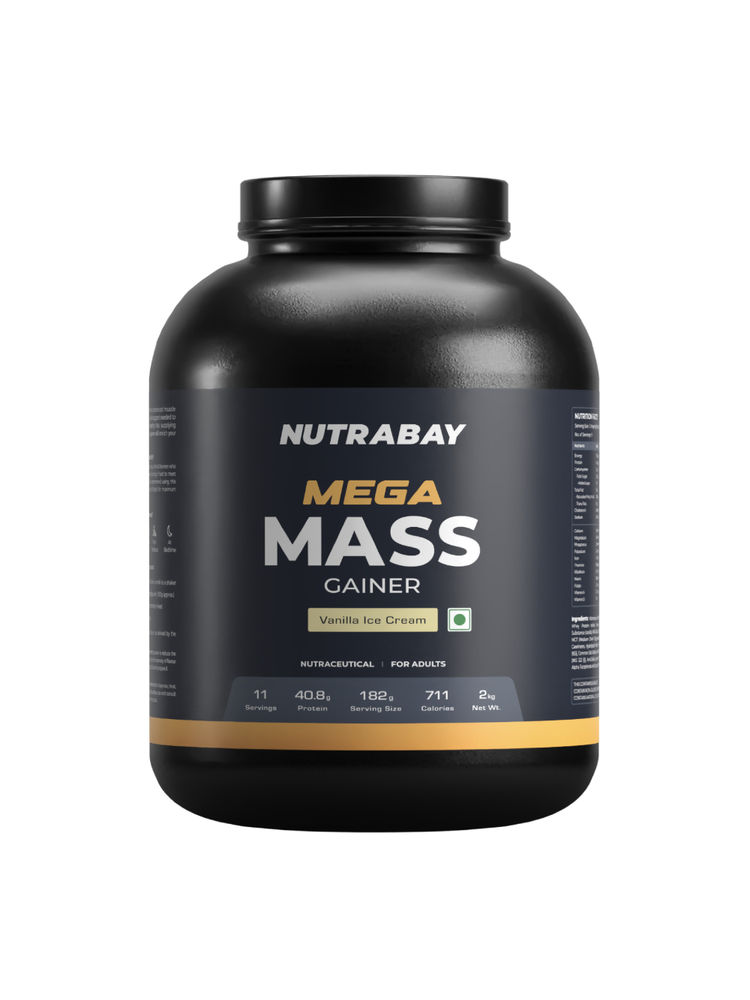 Nutrabay Gold Mega Mass Gainer - Vanilla Ice Cream-image-40