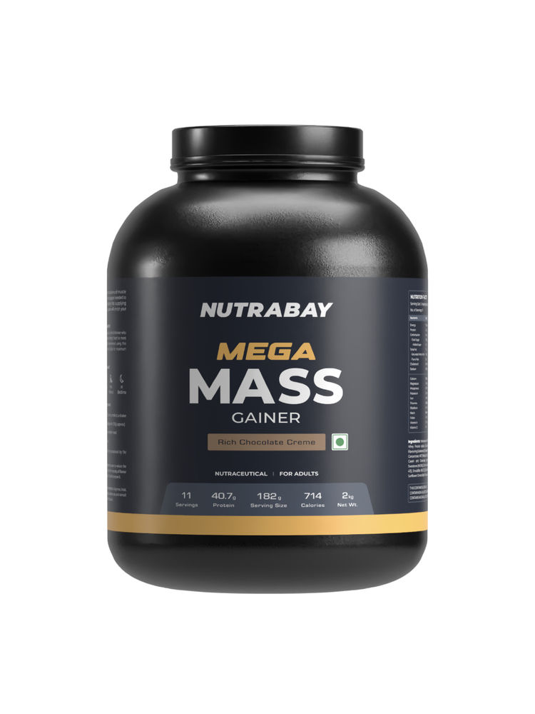 Nutrabay Gold Mega Mass Gainer - Rich Chocolate Creme-image-10