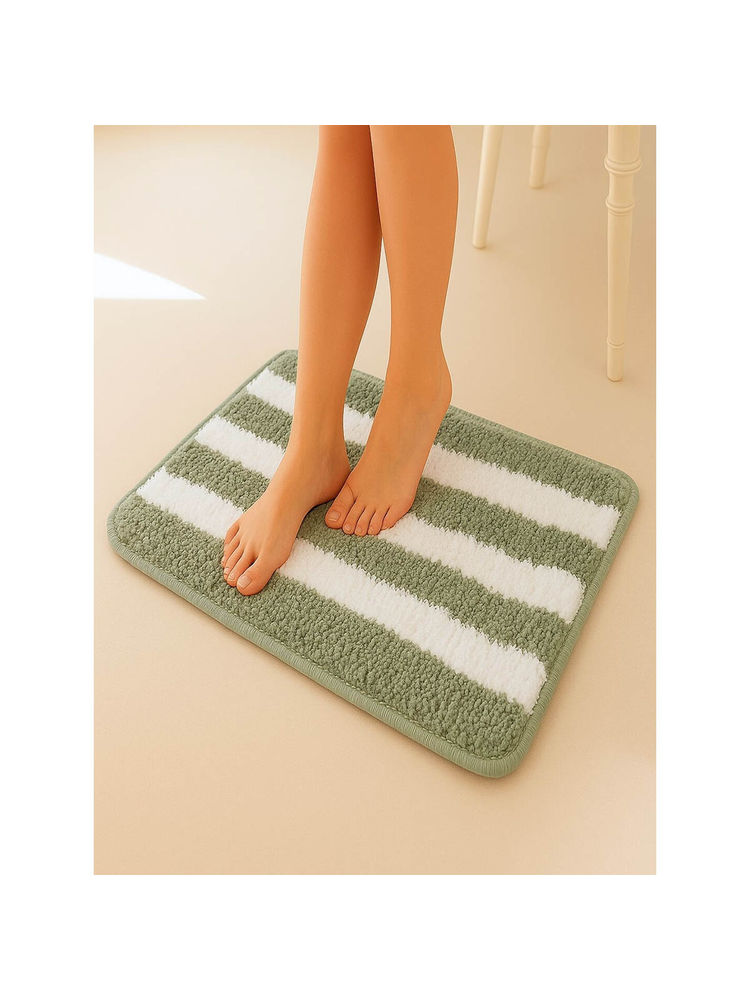 Haus & Kinder Plush Microfiber Solid Bathmat Green-image-12