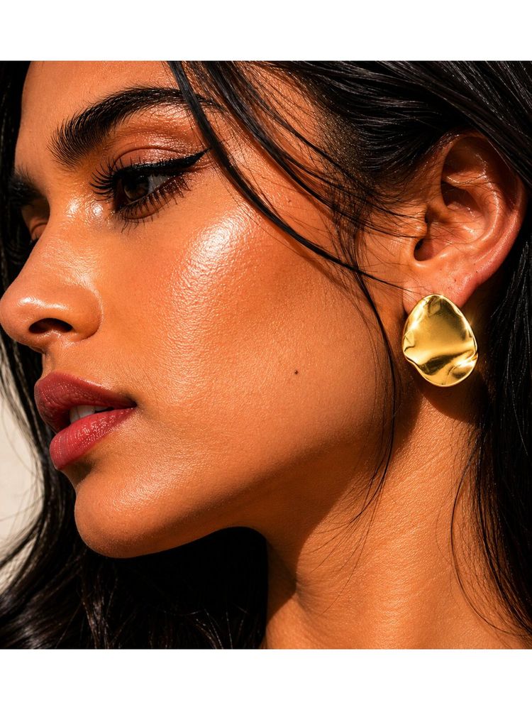Niska Glow Lock Stud Earrings-image-22