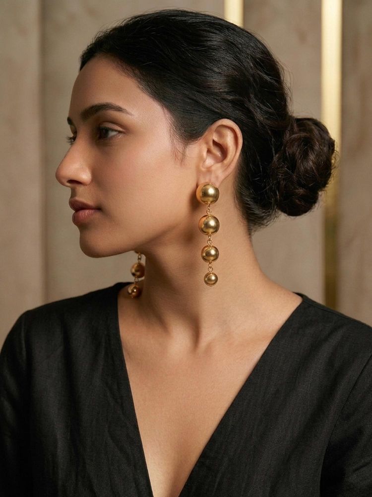 Kraft Smiths Royal Bead Statement Earrings-image-14