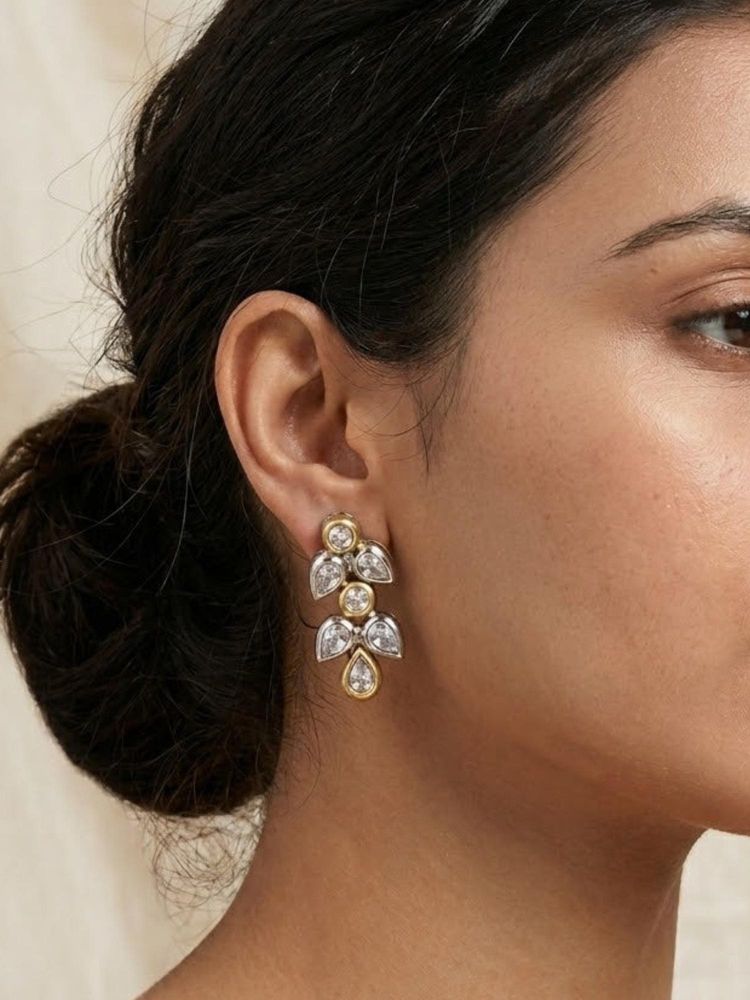 Kraft Smiths Two Toned Victorian Earrings-image-27