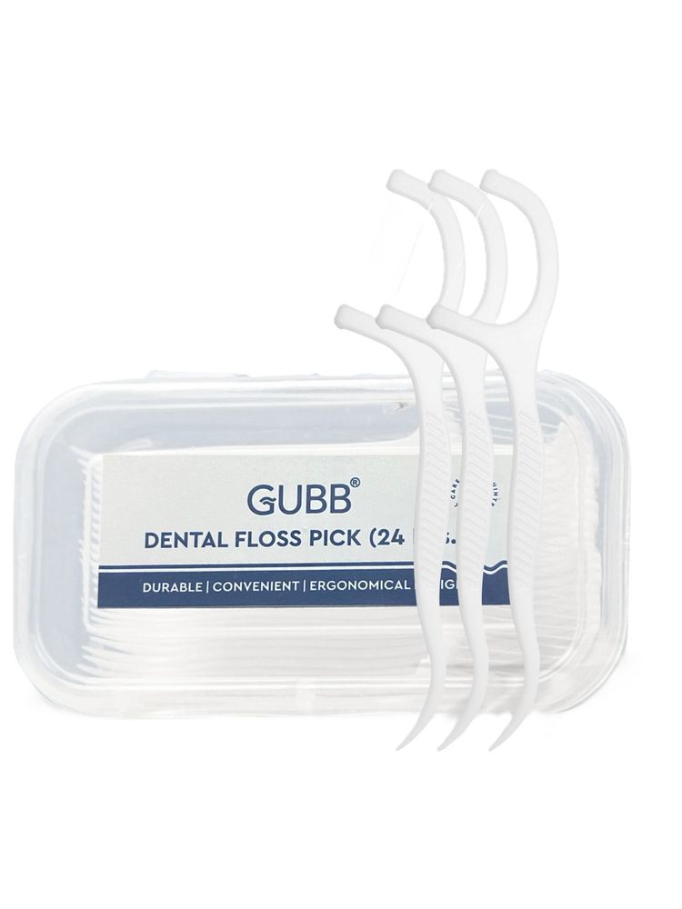 GUBB Dental Floss Toothpicks - Oral Hygiene Essential with Extra Strong Thread, 24 Tooth Picks-image-15