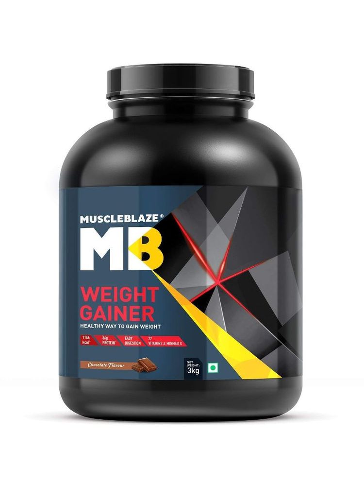MuscleBlaze Weight Gainer With Free Shaker - Chocolate