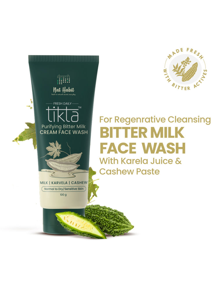 Nat Habit Purifying Bitter Milk Tikta Cream Face Wash-picture-42