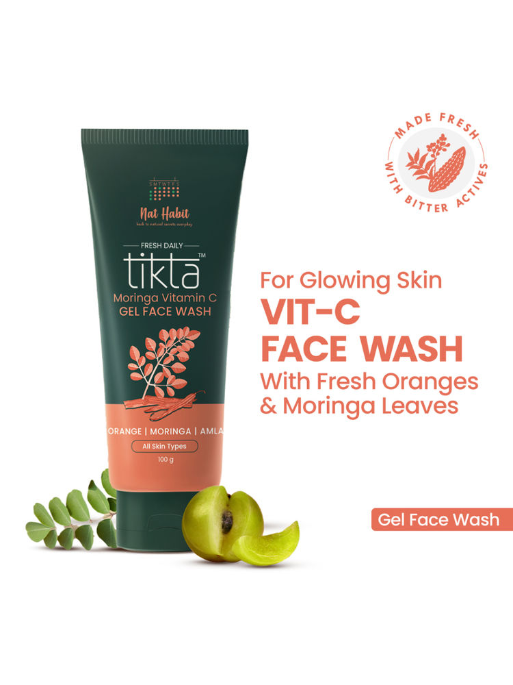 Nat Habit Moringa Vitamin C Foaming Face Wash For Acne Prone Skin Gentle Cleansing, Combination Skin-image-18