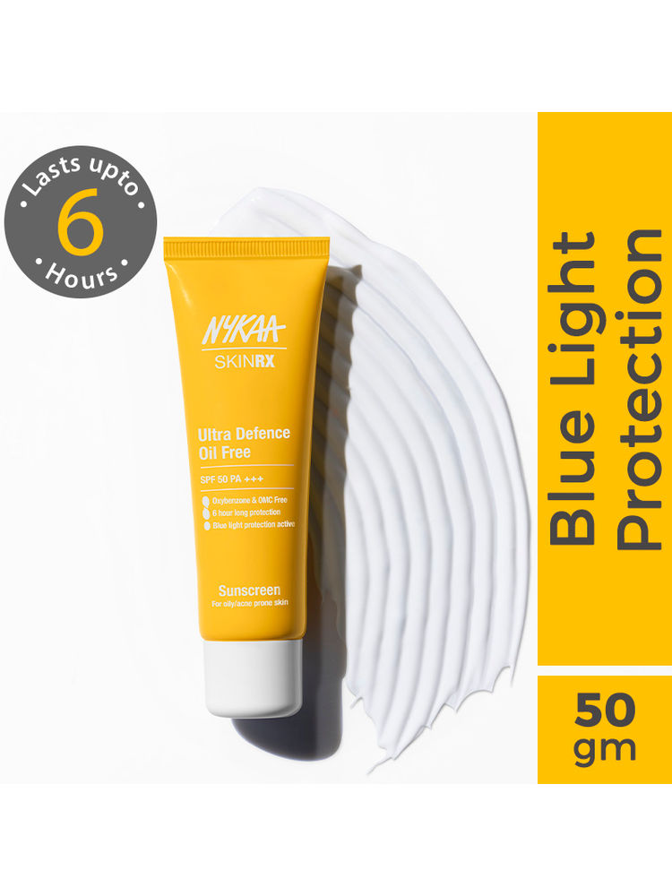 Nykaa SKINRX Ultra Defence Oil-Free Sunscreen for Lightweight, Non-Greasy, No White Cast
