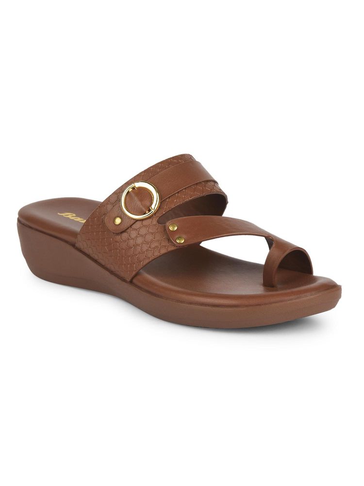 Bata Brown Womens Toe Ring Sandals-picture-19