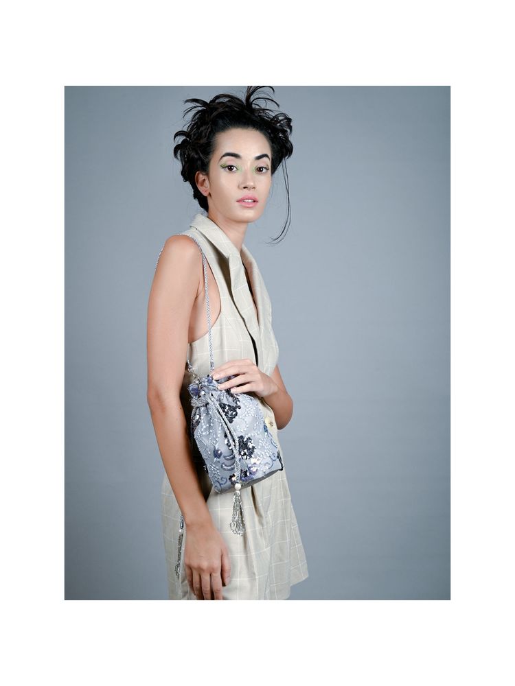 Odette Grey sequence sling bag for women-picture-14