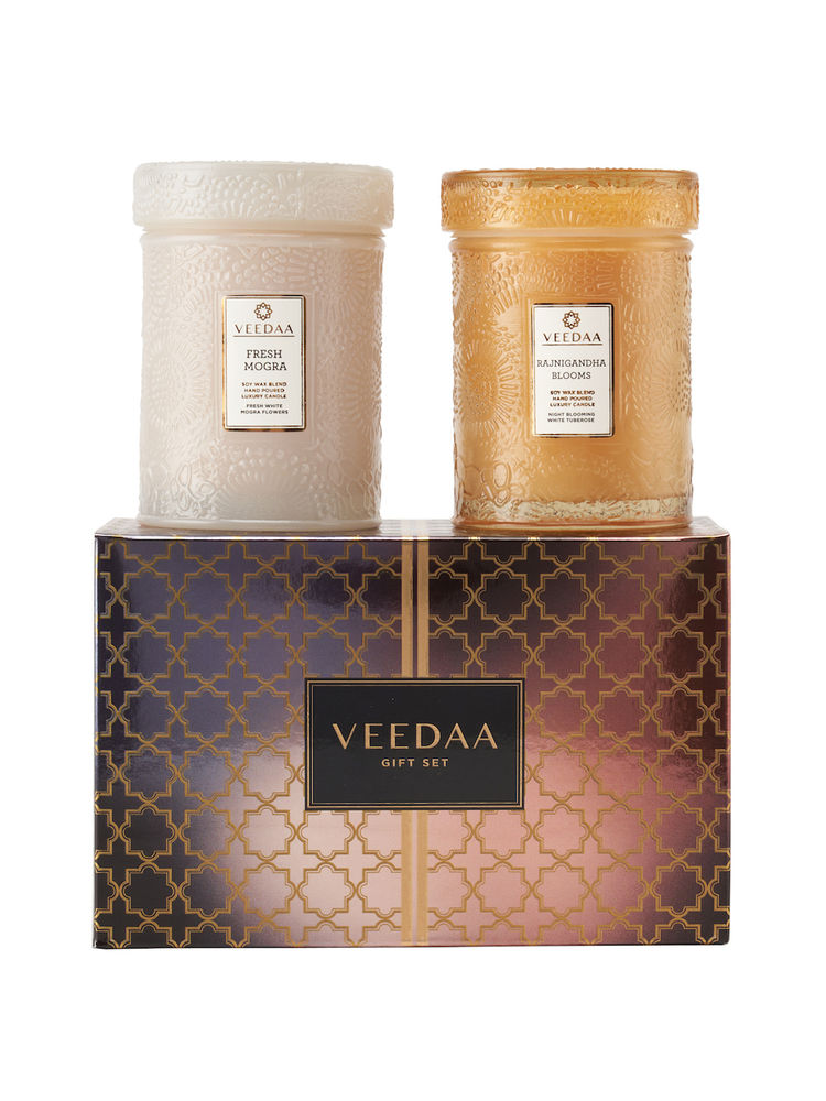 Veedaa Candles Mandala Glass Duo Gift Set Style 3-picture-8