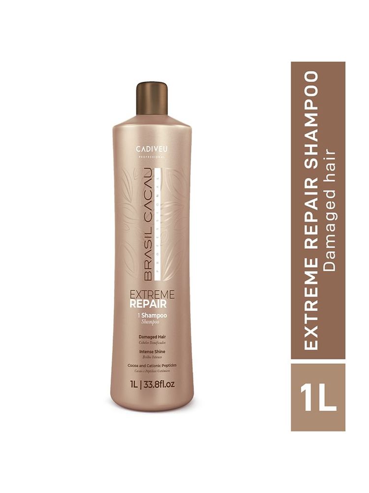 Brasil Cacau Professional Extreme Repair Shampoo Sulfate Free For Damaged Hair-image-36