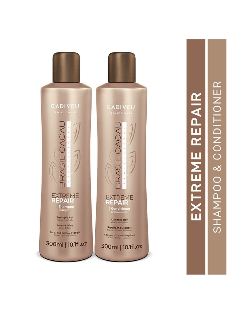 Cadiveu Brasil Cacau Extreme Repair Shampoo & Conditioner Combo For Damaged Hair-picture-24