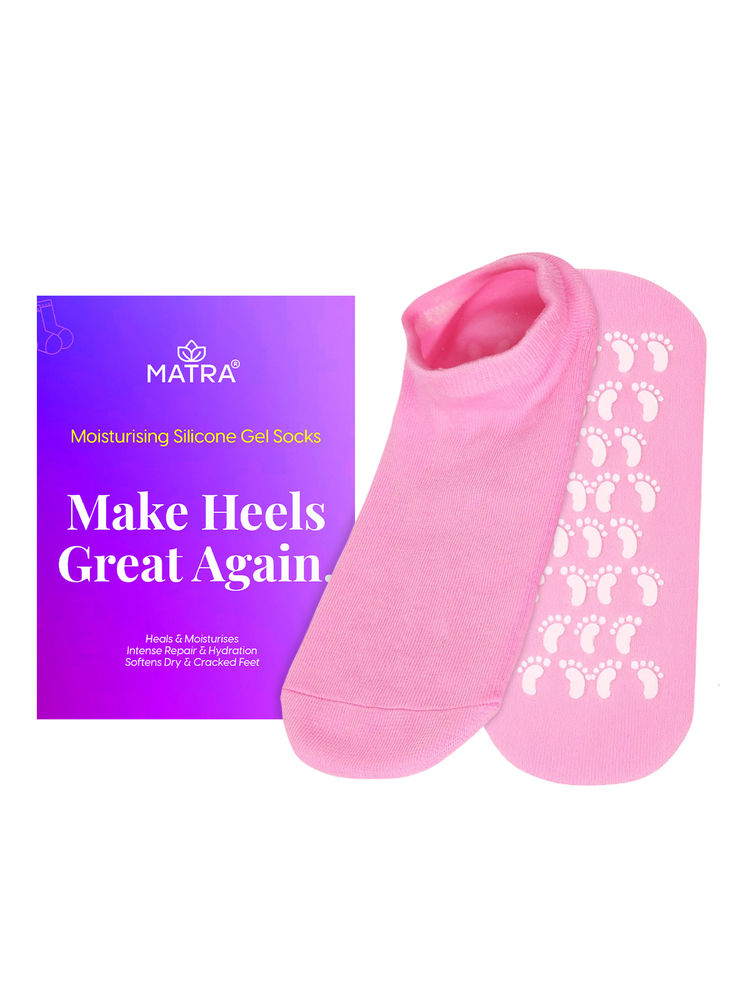 Matra Moisturizing Silicone Gel Socks Anti-Crack Mask-image-13