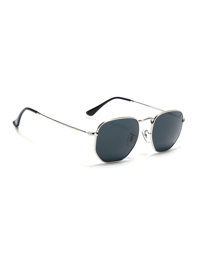 Voyage Men Round Silver Frame Grey Lens Sunglasses (51)-picture-44