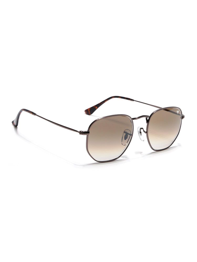 Voyage Men Round Brown Frame Brown Lens Sunglasses (51)-image-9