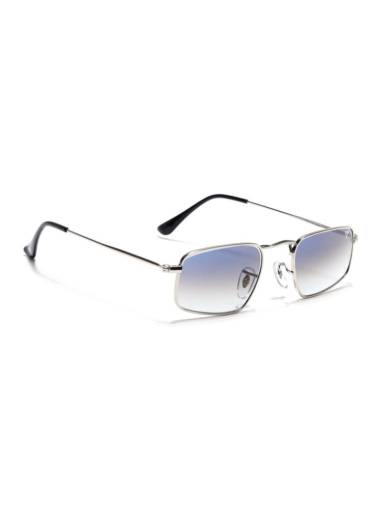 Voyage Men Rectangle Silver Frame Blue Lens Sunglasses (49)-image-27