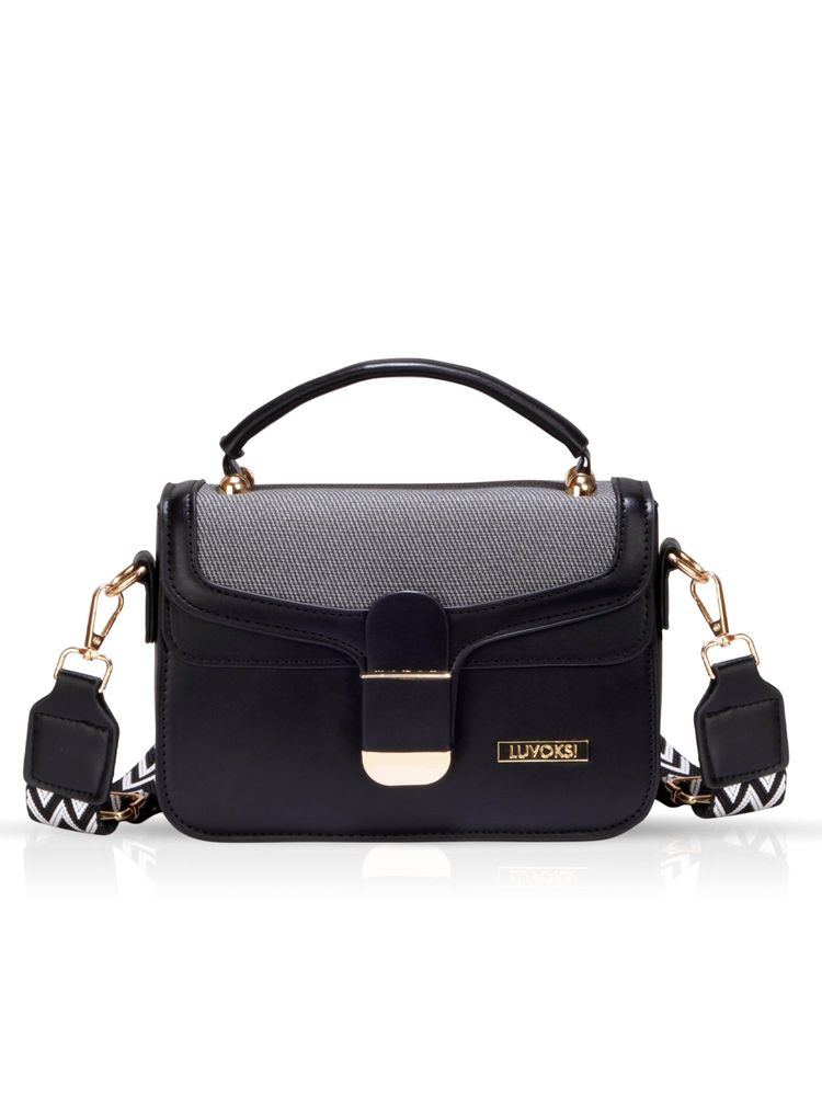 LUVOKSI Black Hazel Structured Slingbag-picture-16