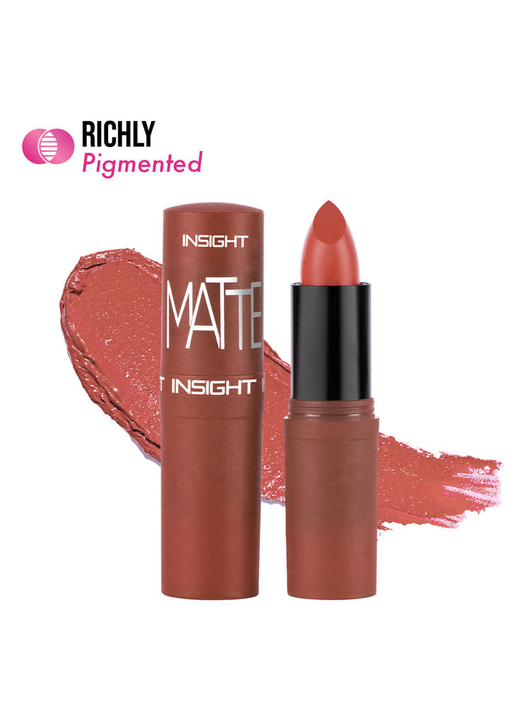 Insight Cosmetics Matte Lipstick, 1 Stroke Application, Long Lasting
