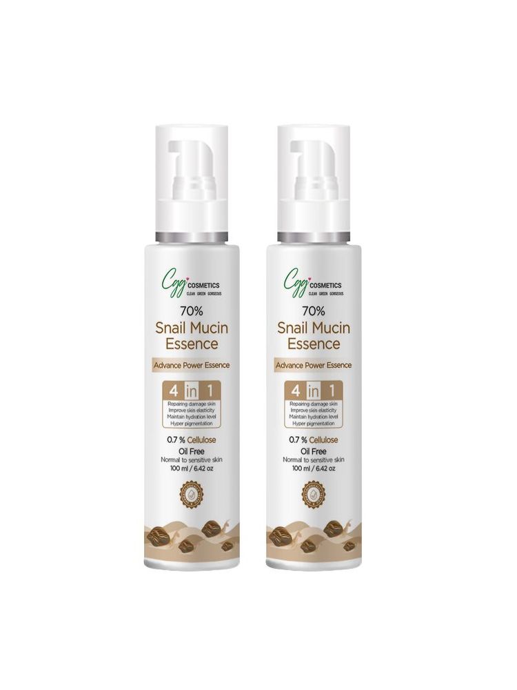 CGG Cosmetics 70% Snail Mucin Essence - Pack Of 2