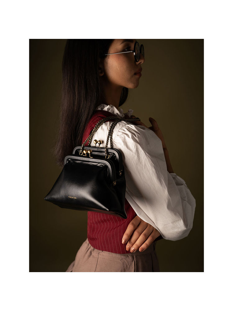 Theater Francesca Black Women Sling Bag-picture-11