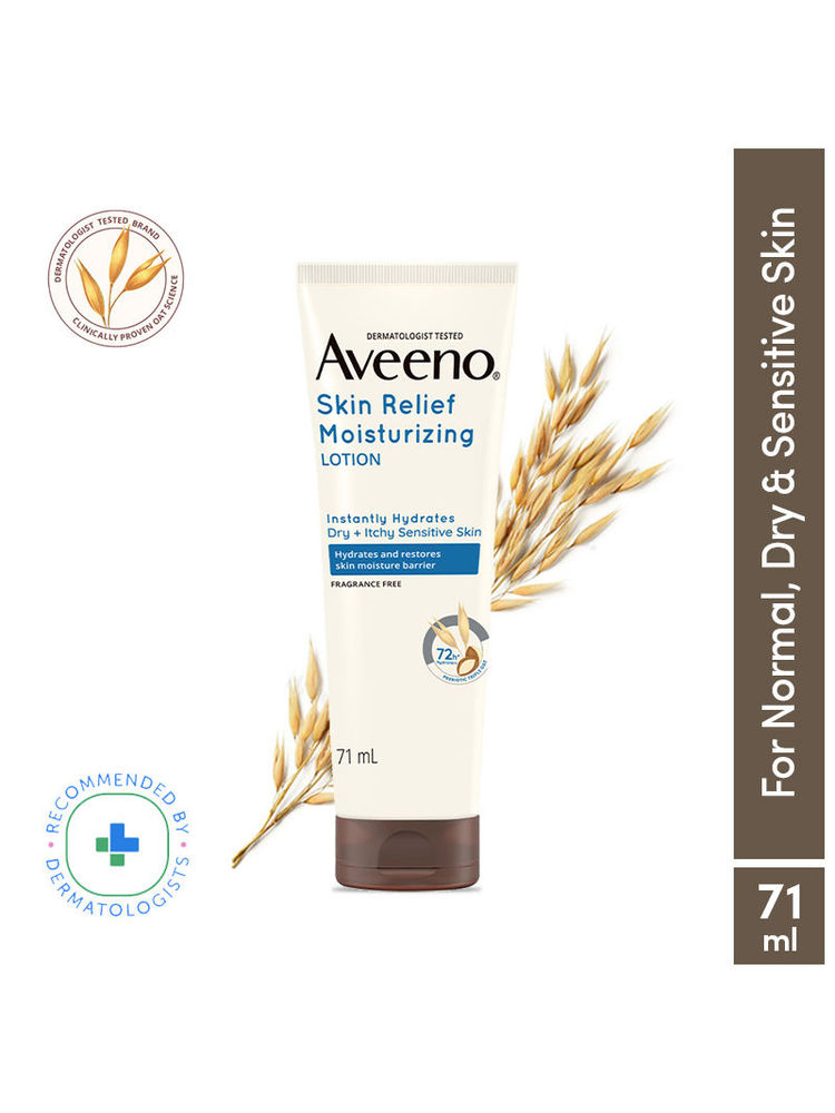 Aveeno Skin Relief Moisturising Lotion - Oat + Shea Butter Body Moisturizer For Dry & Sensitive Skin
