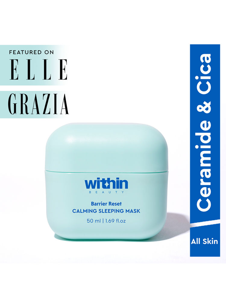 Within Beauty Ceramide & Cica Extract Sleeping Mask, Barrier Reset Calming Sleeping Mask