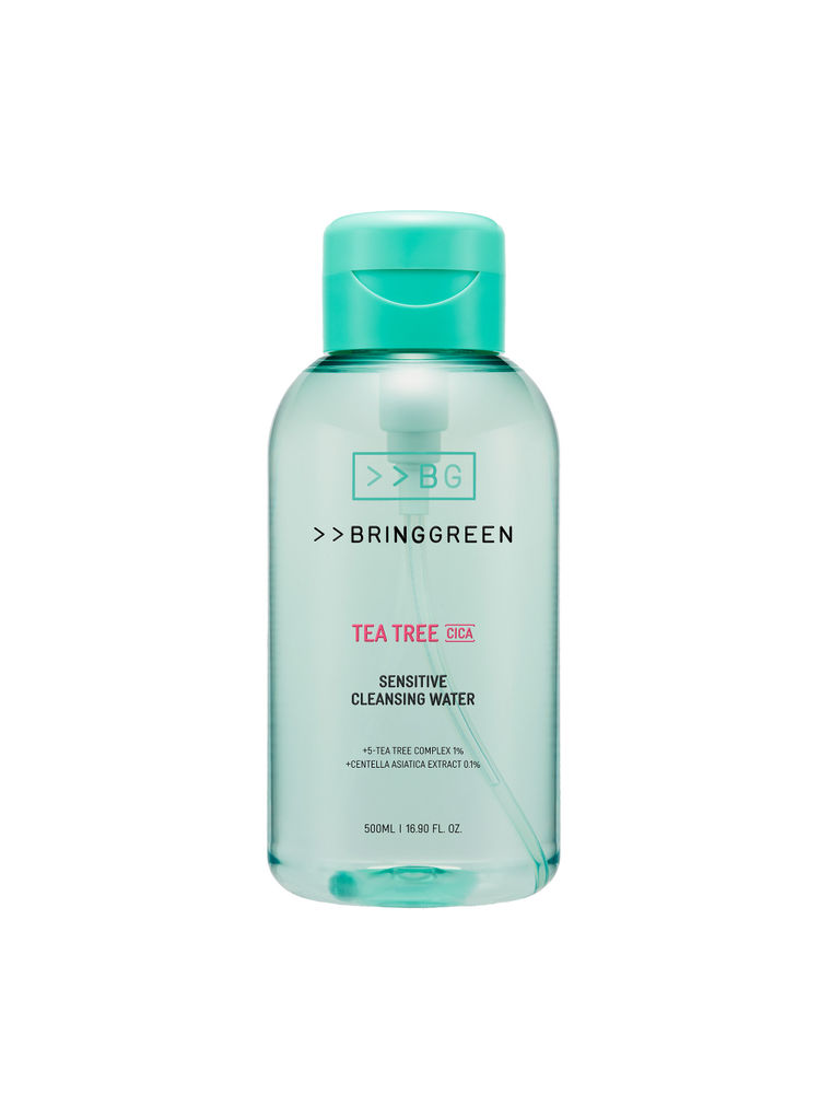 BRING GREEN Tea Tree Cica Sensitive Cleansing Water, Micellar Oil Formula Removes Makeup-picture-23