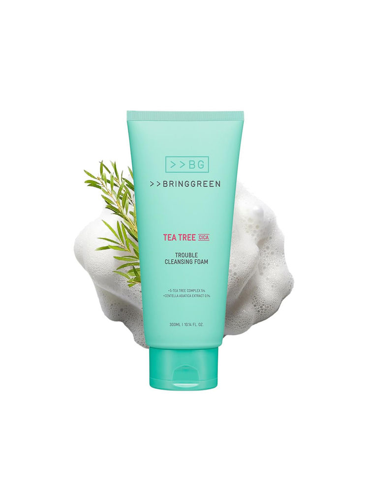 BRING GREEN Tea Tree Cica Trouble Cleansing Foam With Salicylic Acid For Acne-Prone Skin-picture-15