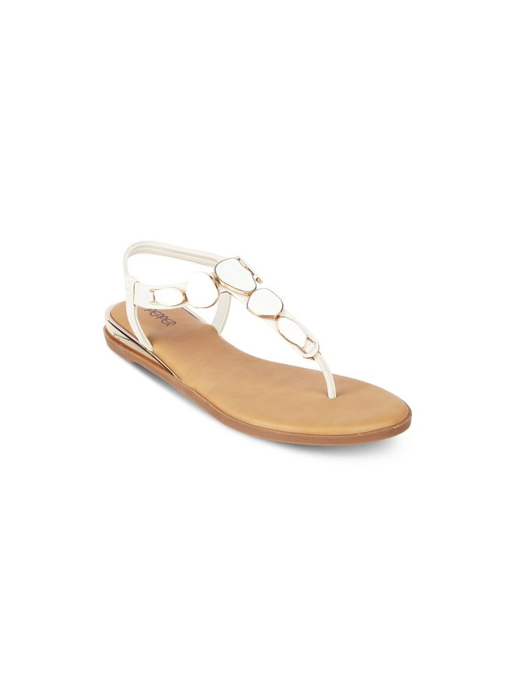 PEPPER Women White T-Strap Sandals-picture-16