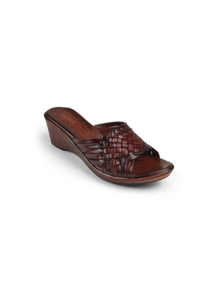 PEPPER Women Maroon Wedge Heels-image-33