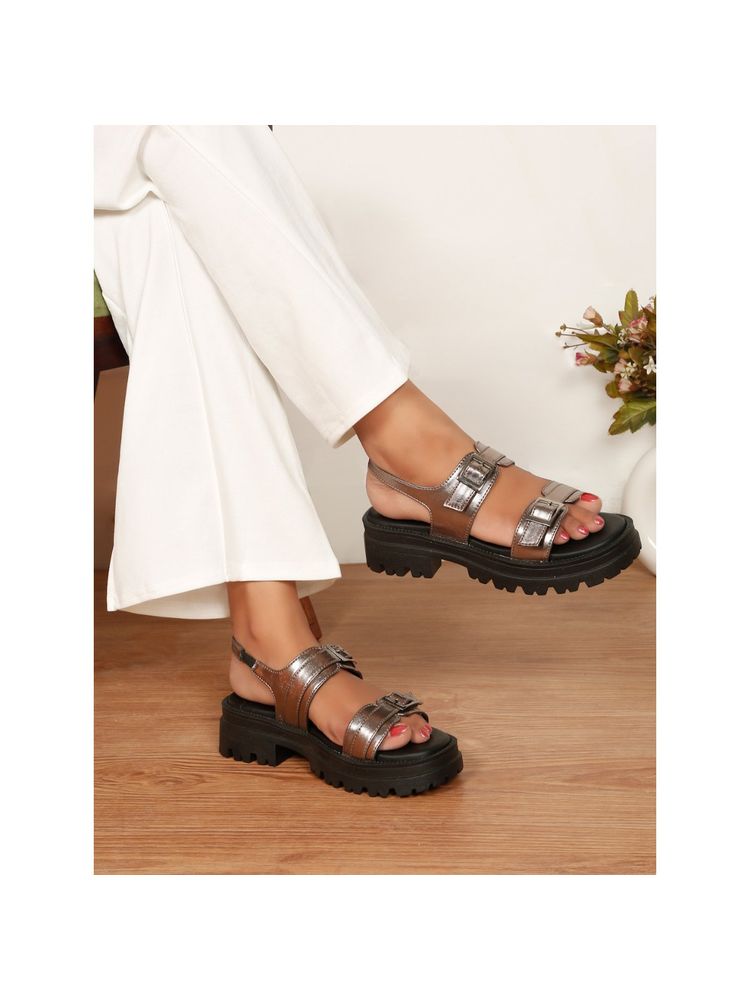 VALIOSAA Metallic Color Party Casual Sandal Heels-picture-22