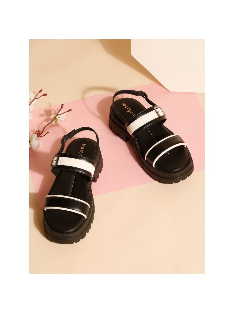 VALIOSAA Black Color Casual Sandal Heels-picture-17