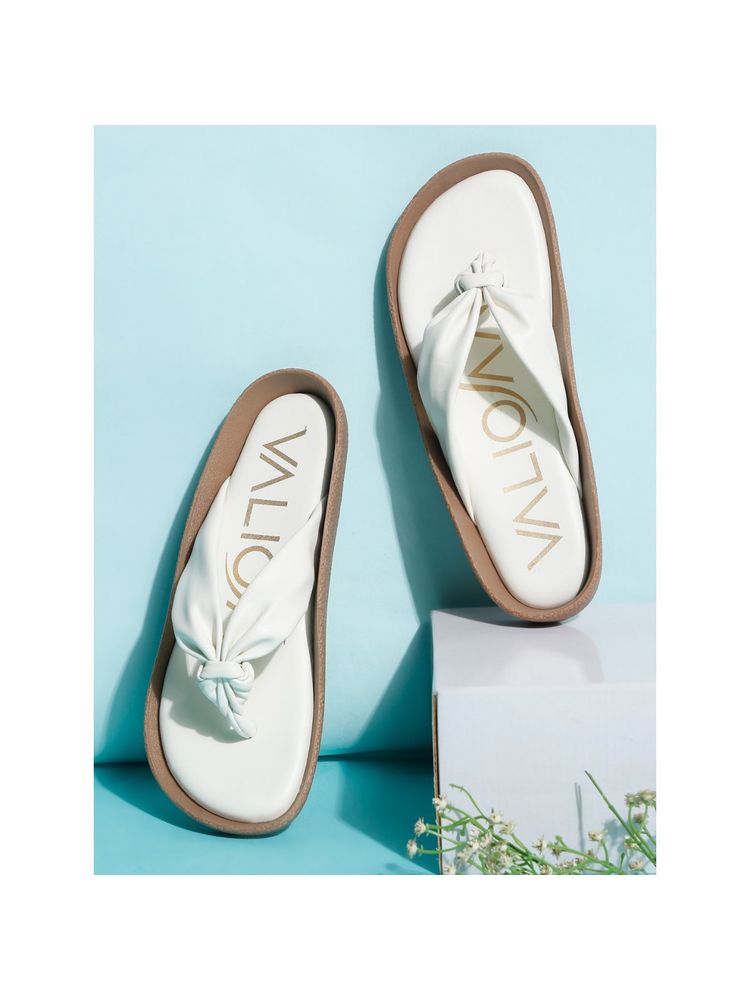 VALIOSAA White Color Casual Sandals-image-24