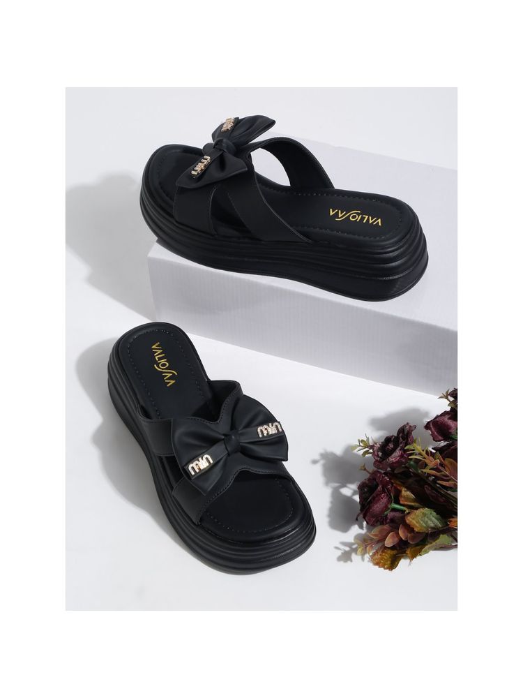 VALIOSAA Black Color Casual Sandal Heels-picture-29
