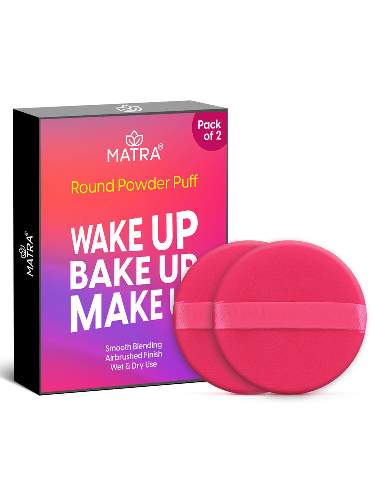 Matra Round Powder Puff And Makeup Sponge Finger Pad With Strap Combo (color May Vary)-picture-39