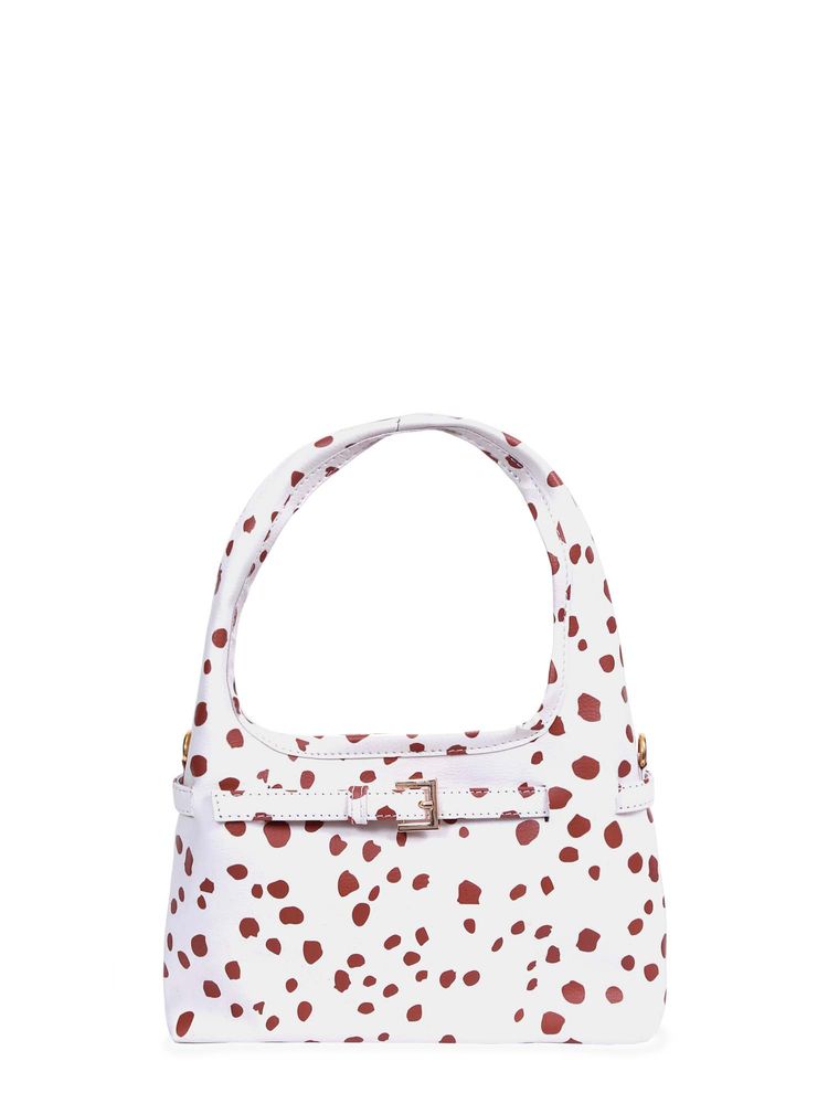 Tann Trim Dotted Brown Hobo Bag-picture-24