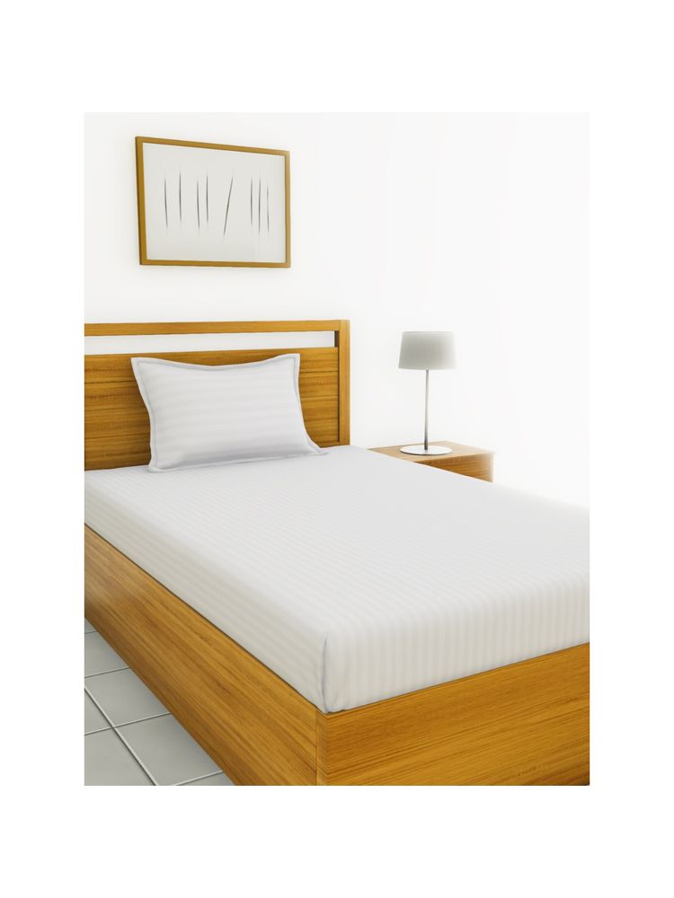 BIANCA Super Soft Egyptian Cotton Satin Stripe Single Bedsheet with 1 Pillow Cover -2pc set-image-21