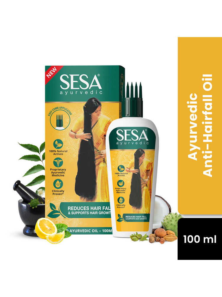 SESA Ayurvedic Hair Oil, 18 Herbs + 5 Oils, Kshir Pak Vidhi reduces Hair Fall & Supports Hair Growth-image-41