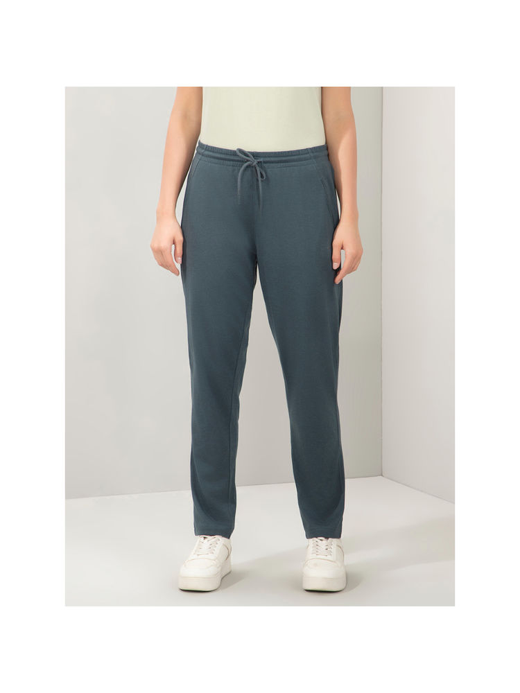 Amante Women Grey Mid Rise Relaxed Fit Full Length Trackpant-image-34