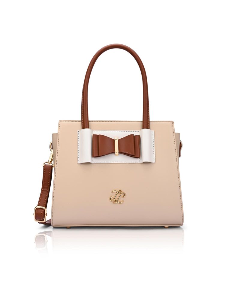 Lavie Signature Brown Synthetic Leather Solid Handbag with Detachable Strap-picture-10