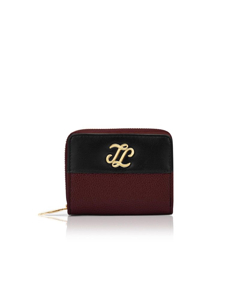 Lavie Signature Maroon Synthetic Leather Colorblock Wallet-picture-13