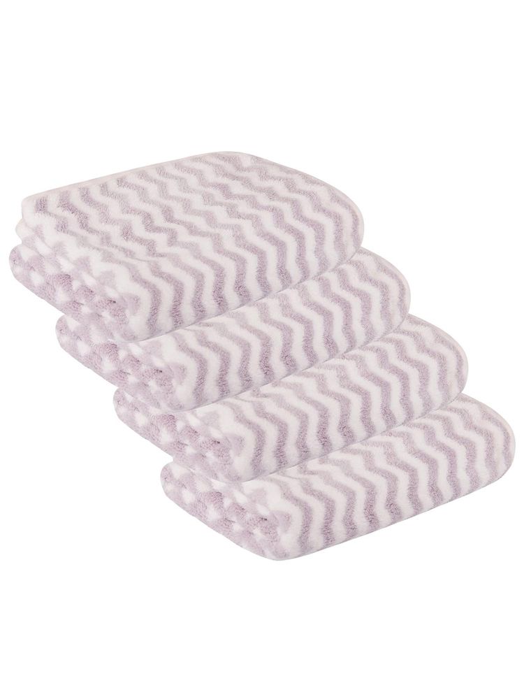 Black Gold Hand Towel-Napkin 350 Gsm Purple (Pack of 4)-image-17